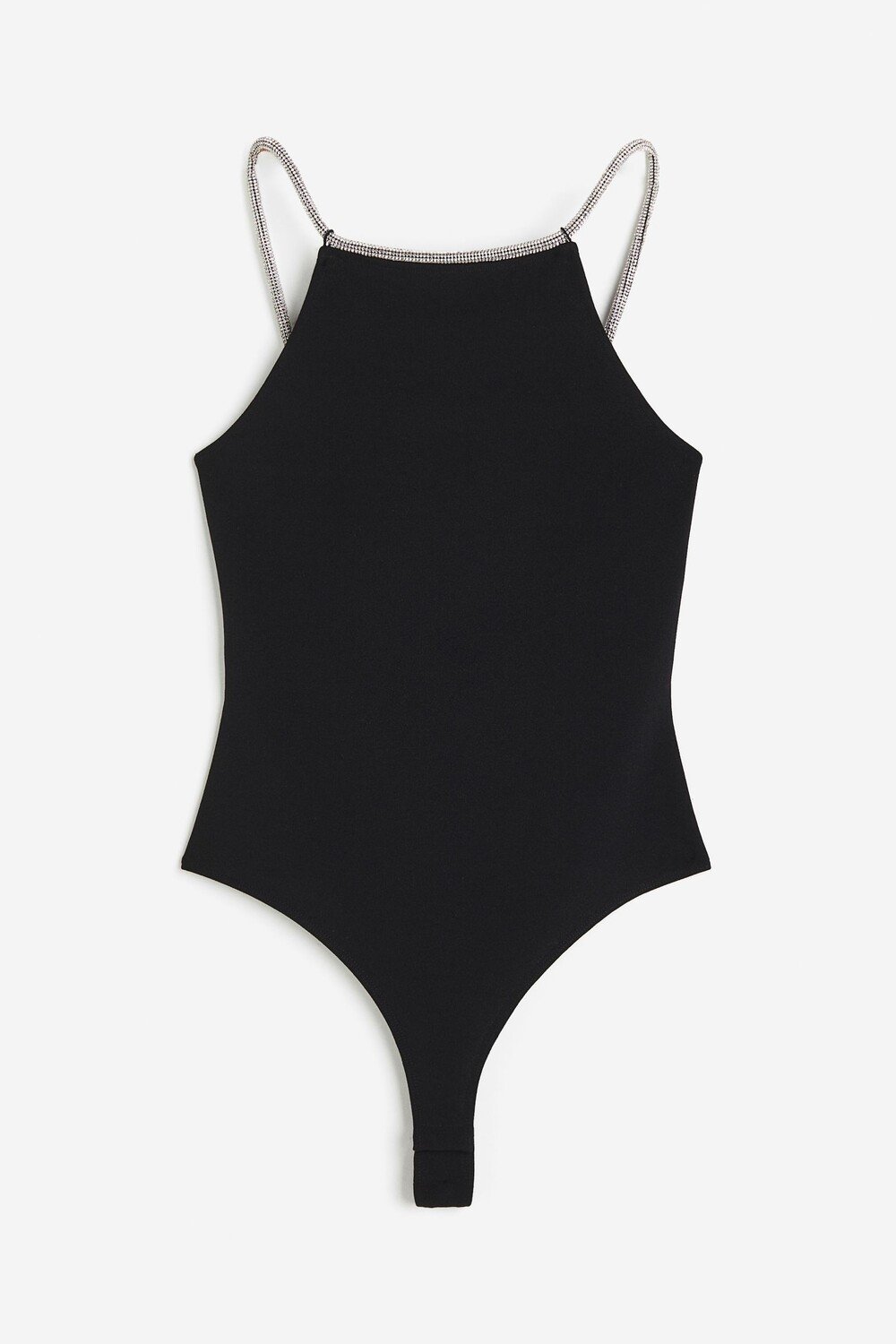 

Боди H&M Rhinestone-strap, черный