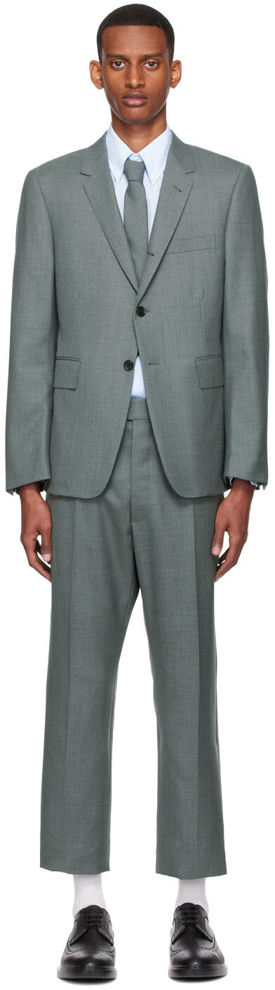 

Серый классический костюм Super 120s Thom Browne