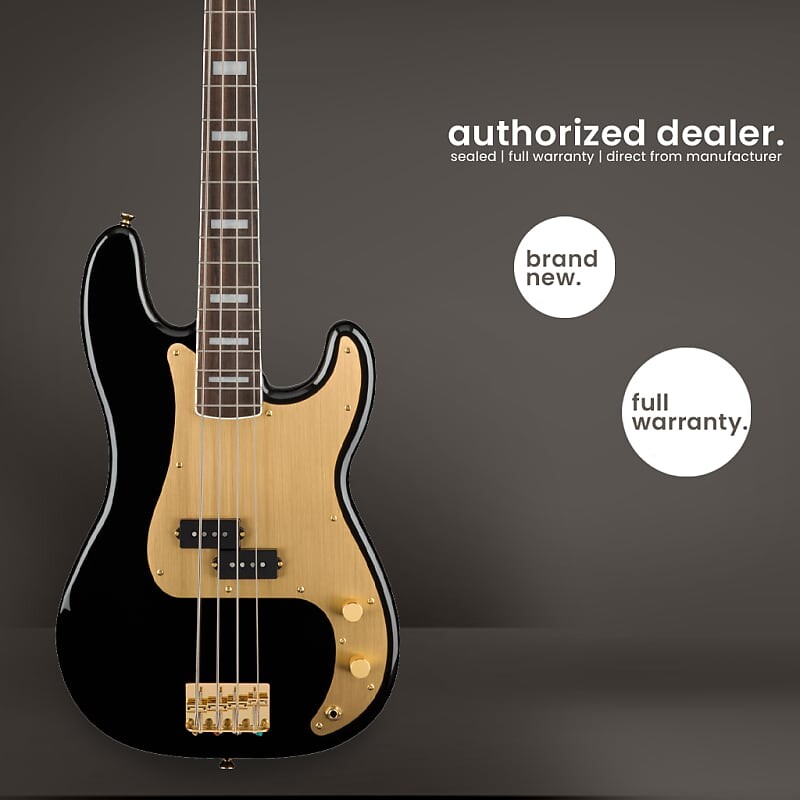

Fender Squier - 40 лет - Precision Bass - Gold Ed LN Black