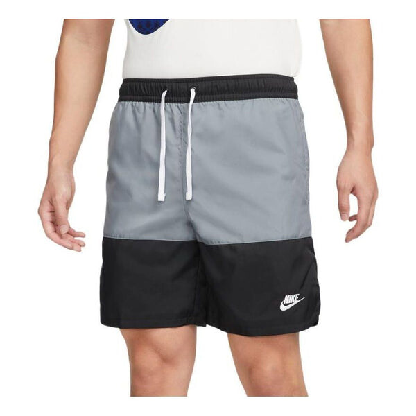 

Шорты Nike Logo Printing Woven Athleisure Casual Sports Gray Black, Серый