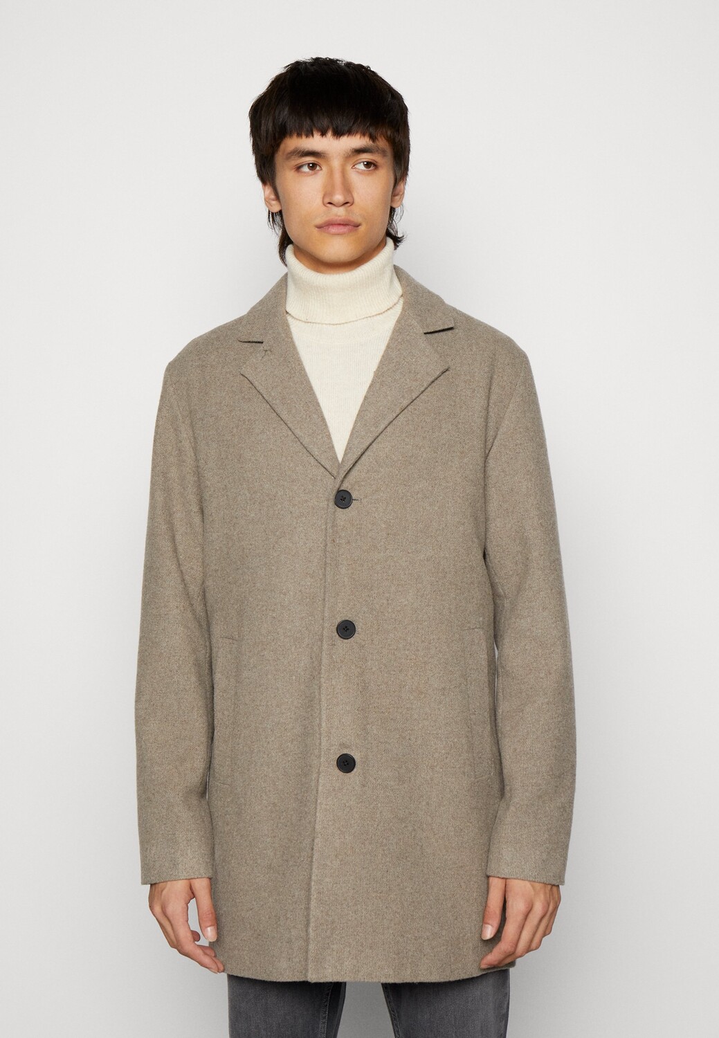 Пальто короткое Jack &amp; Jones Premium, серый