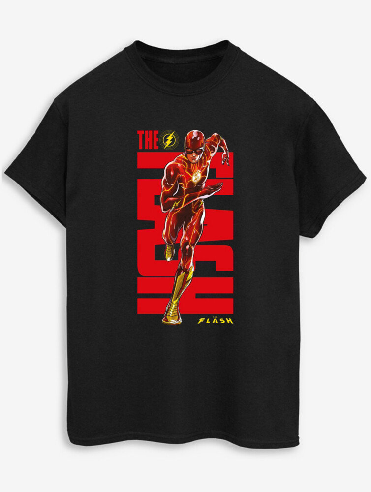 

NW2 Черная футболка с принтом для взрослых The Flash Dash George., черный