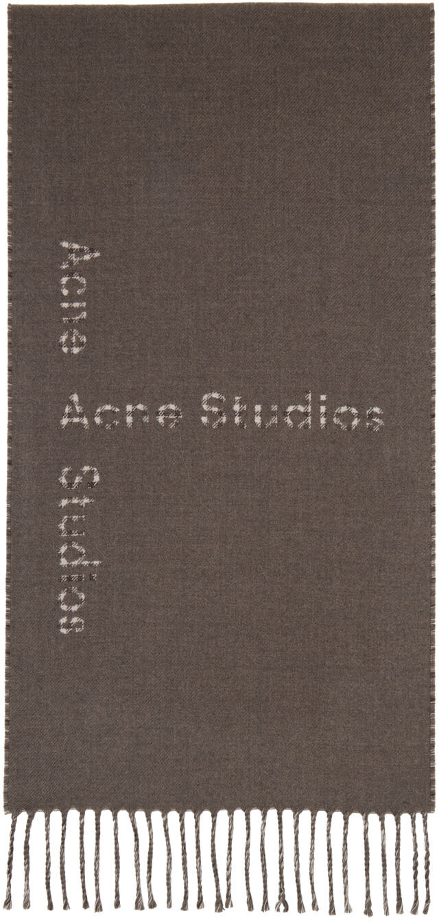 

Серый шарф Васто Acne Studios