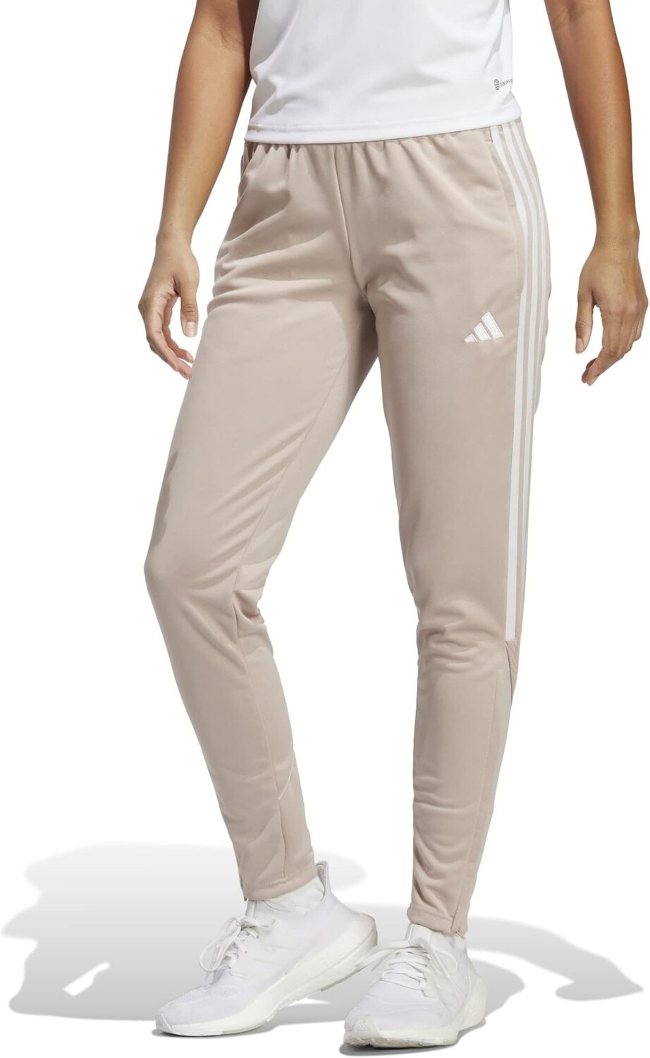 

Брюки Тиро adidas, цвет Wonder Taupe/White