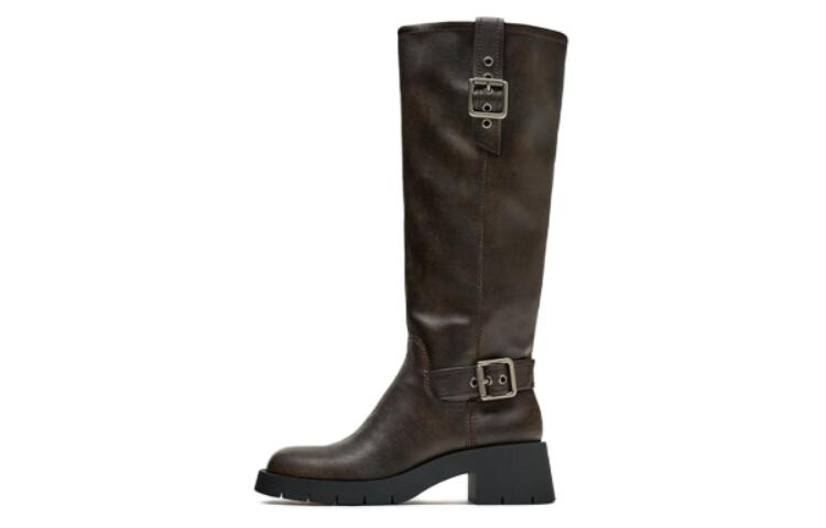 

Сапоги женские коричневые Zara