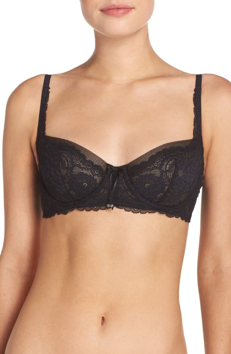

Бюстгальтер балконет Minx SKARLETT BLUE, черный