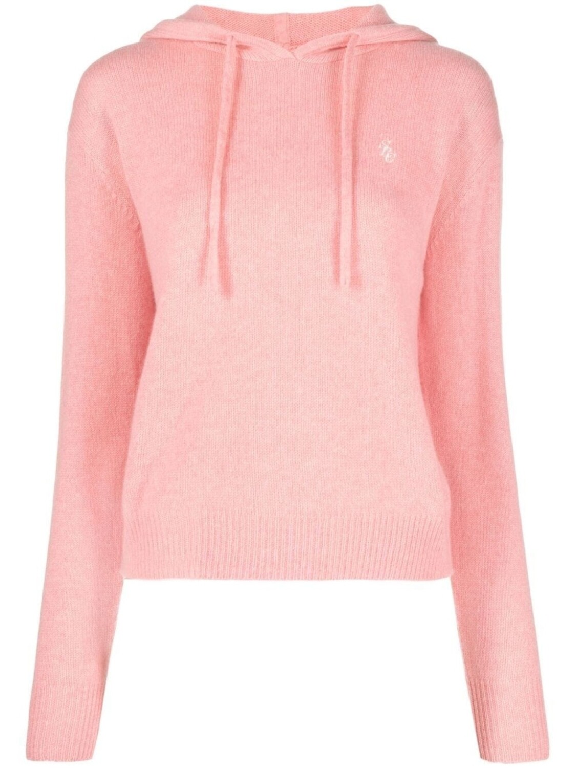 

Кашемировое худи с вышитым логотипом Sporty & Rich, розовый