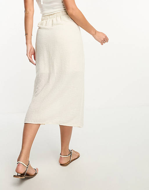 Белая юбка миди с запахом и завязками Vero Moda Tall белая юбка миди с запахом и завязками vero moda tall