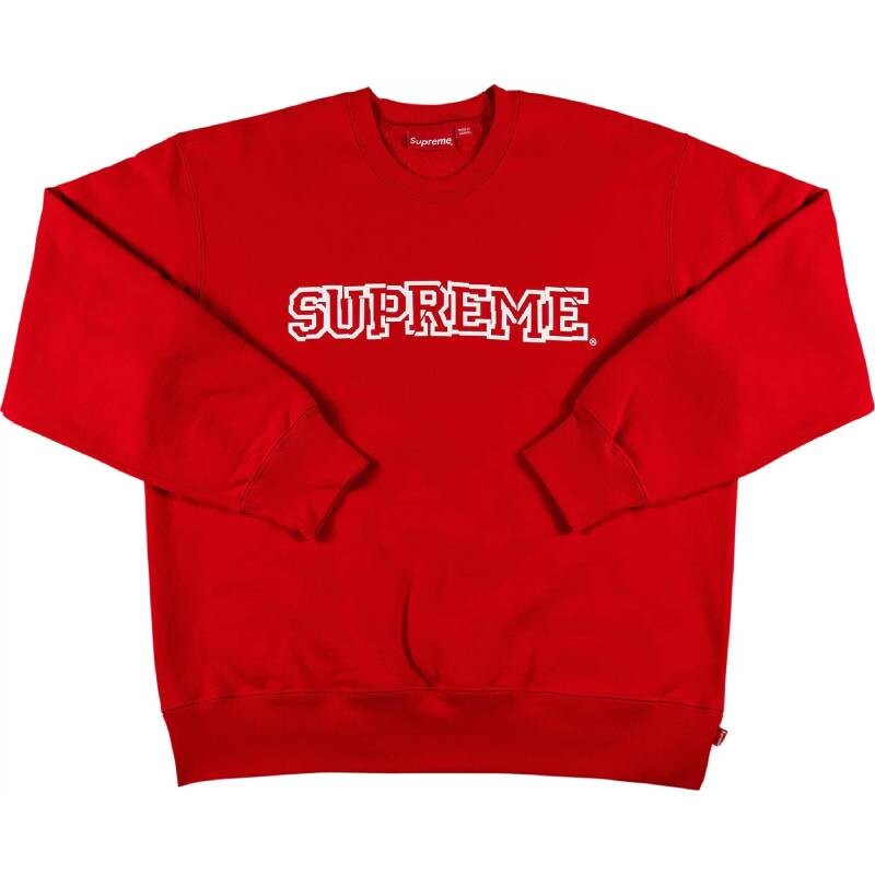

Свитшот Supreme Shattered Logo Crewneck, красный