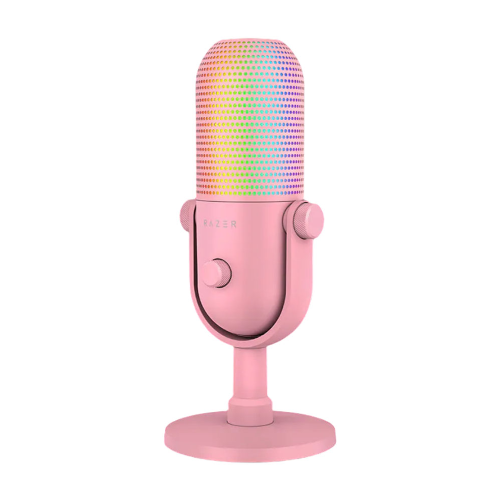 Микрофон Razer Seiren V3 Chroma, розовый микрофон razer seiren x quartz pink rz19 02290300 r3m1