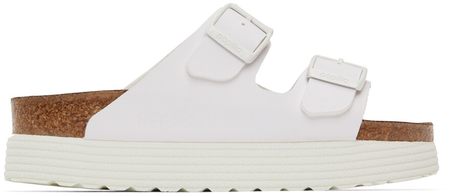 

Белые сандалии Papillio Arizona Birkenstock