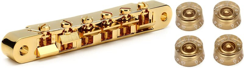 

Аксессуары Gibson ABR-1 Tune-O-Matic Bridge w/Full Assembly — золотой комплект с аксессуарами Gibson Speed ​​Knobs, 4 шт. — золото Gibson Accessories PBBR-020=1 PRSK-020=1