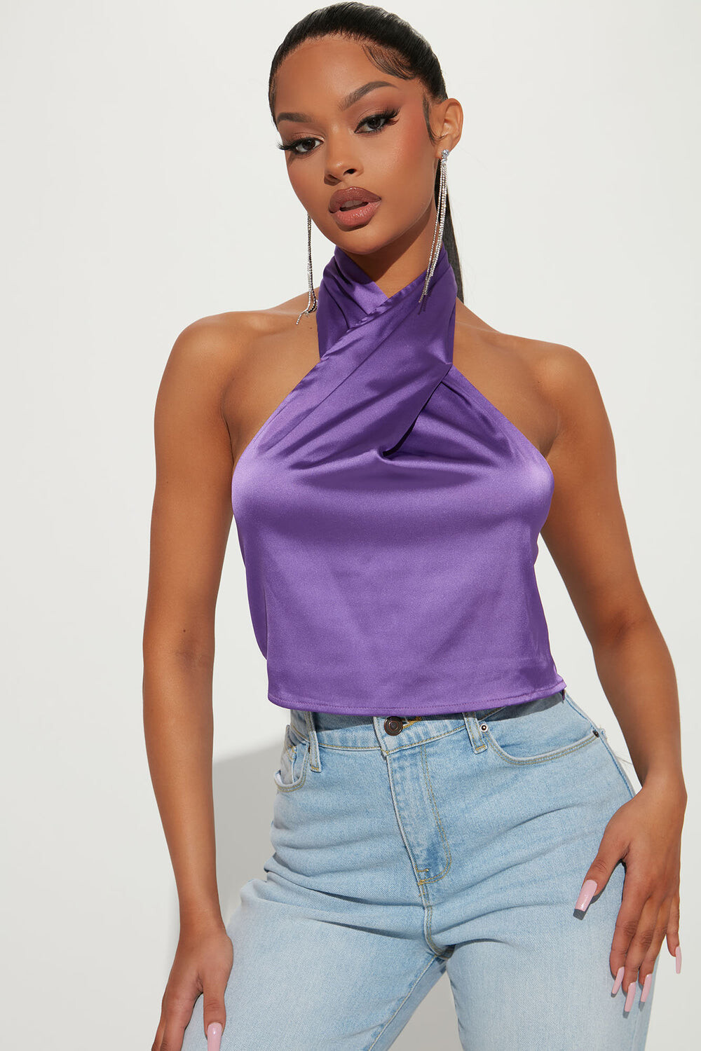 

Топ Fashion Nova T4193CQ, фиолетовый