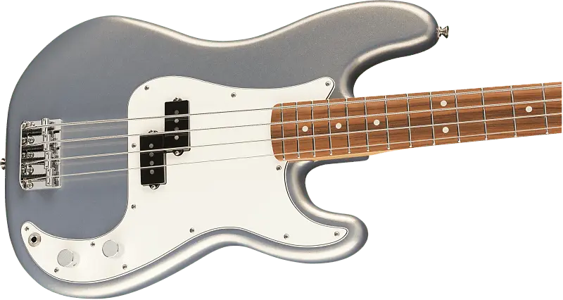 

Fender Player Precision Bass, гриф Pau Ferro, серебристый -0149803581