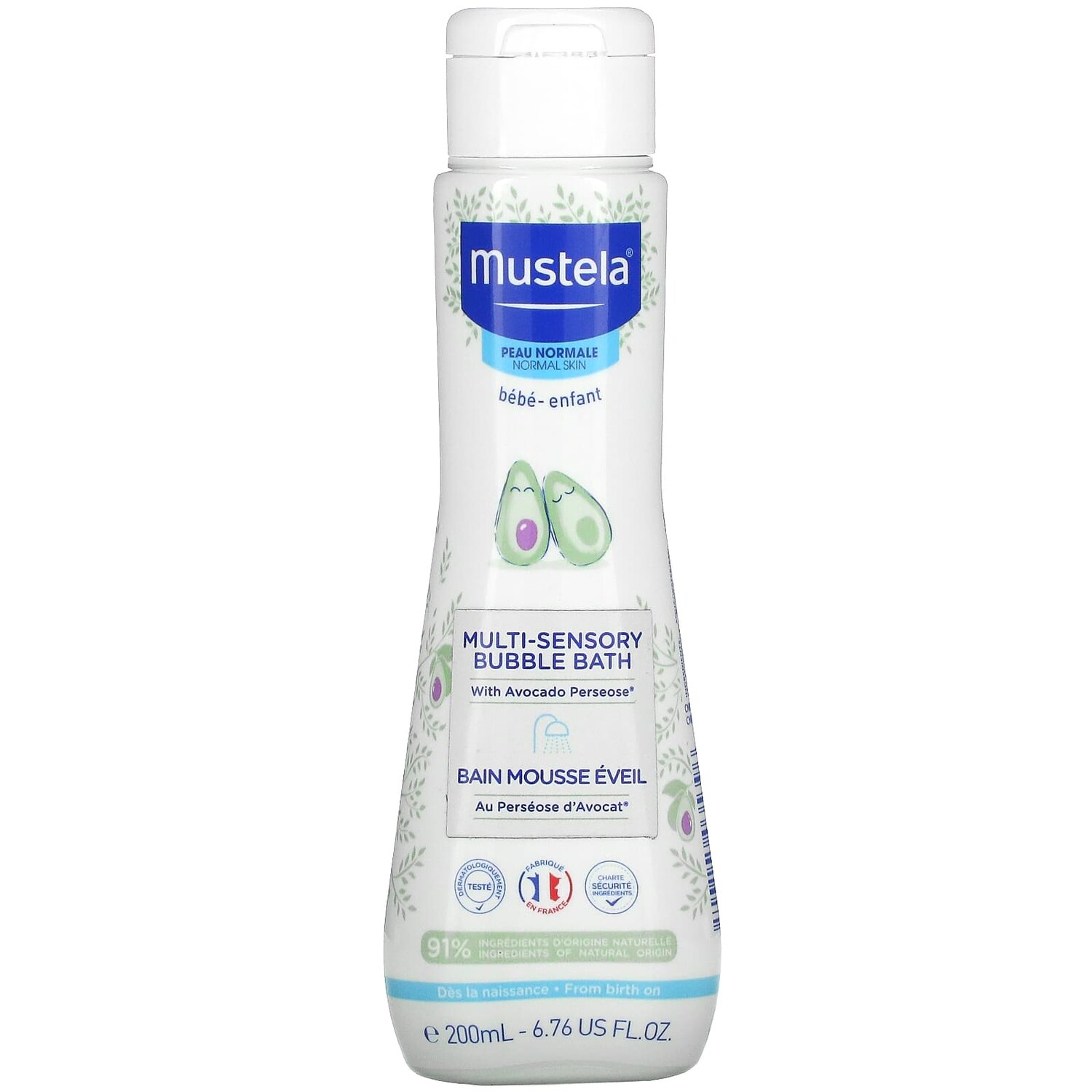 

Мультисенсорная Пенная Ванна Mustela с авокадо, для нормальной кожи, 200 мл