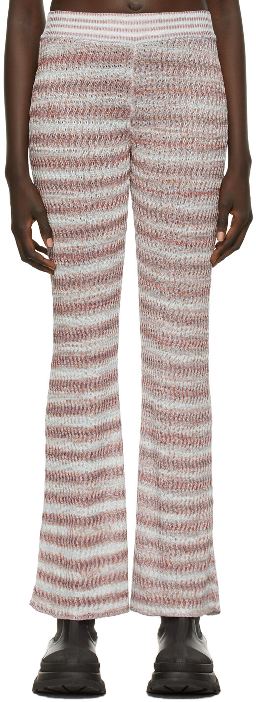 

Сине-бордовые брюки Mirage Lounge Eckhaus Latta, Красный