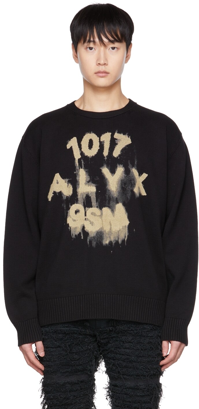 

Черный свитер с принтом 1017 ALYX 9SM