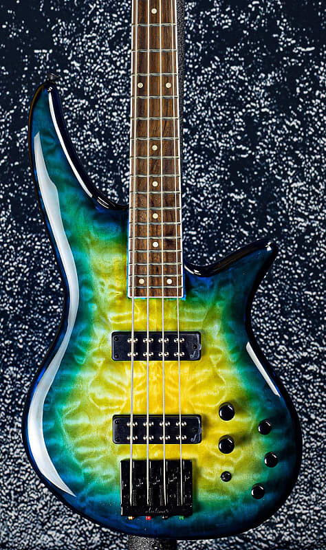 

Jackson X Series Spectra Bass SBXQ IV Amber Blue Burst