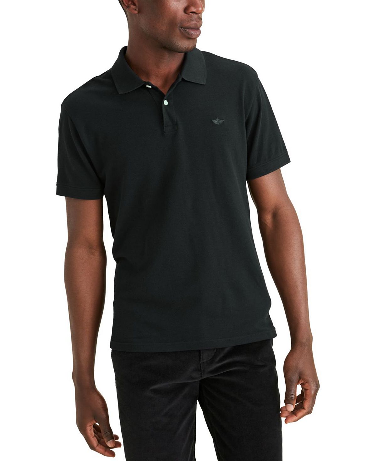 цена Мужская рубашка поло slim-fit с вышитым логотипом icon Dockers, мульти