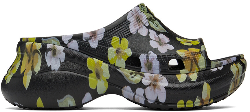 

Черные шлепанцы Crocs Edition для бассейна Balenciaga