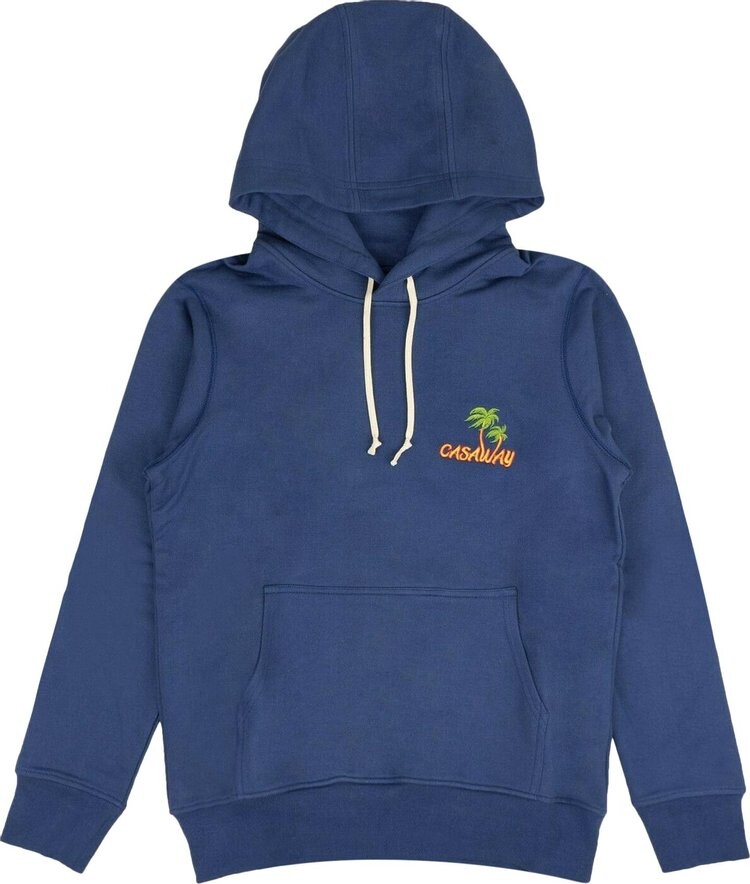 

Худи Casablanca Embroidered Hoodie 'Navy', синий
