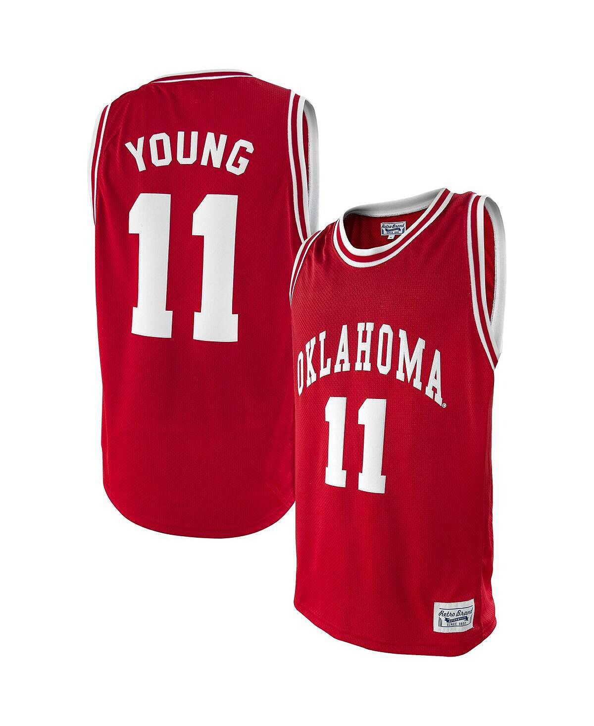 

Мужская баскетбольная майка trae young crimson oklahoma sooners alumni Original Retro Brand