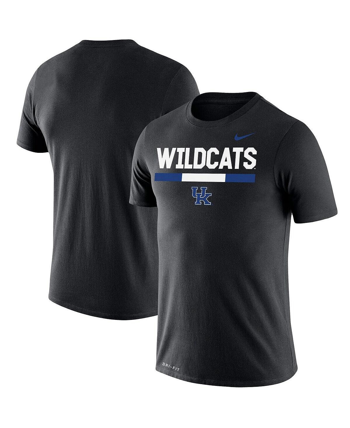 

Мужская черная футболка kentucky wildcats team dna legend performance Nike, черный