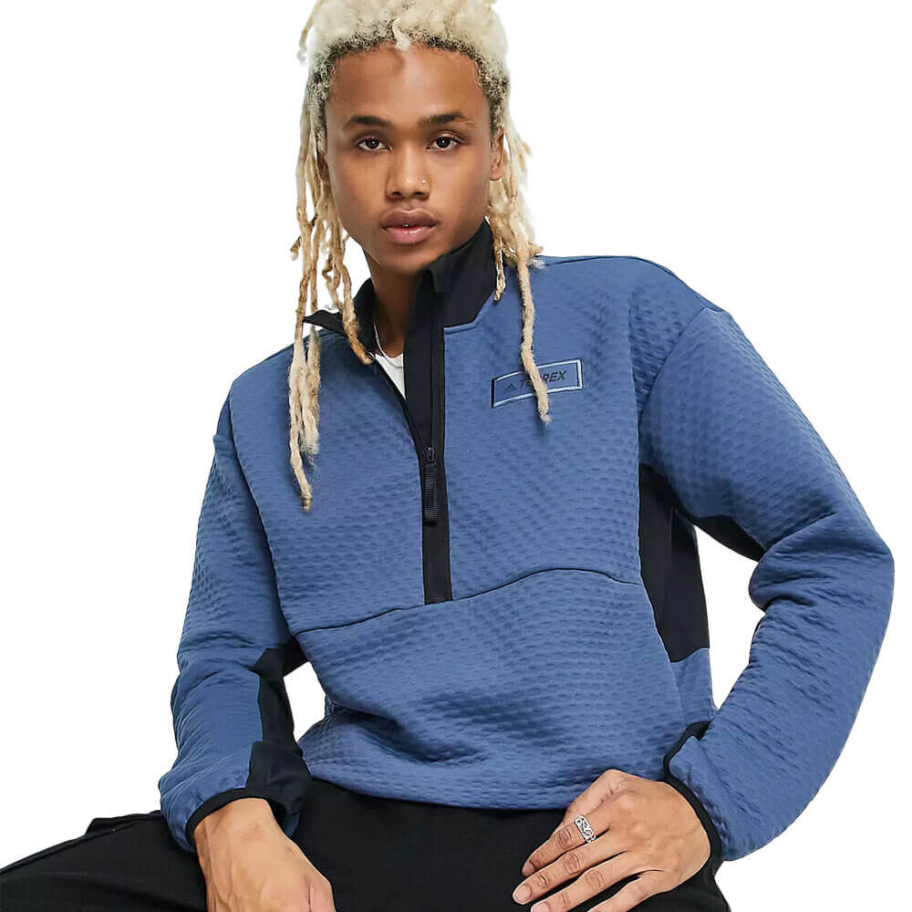 

Толстовка Adidas Terrex Utilitas 1/2 Zip, синий