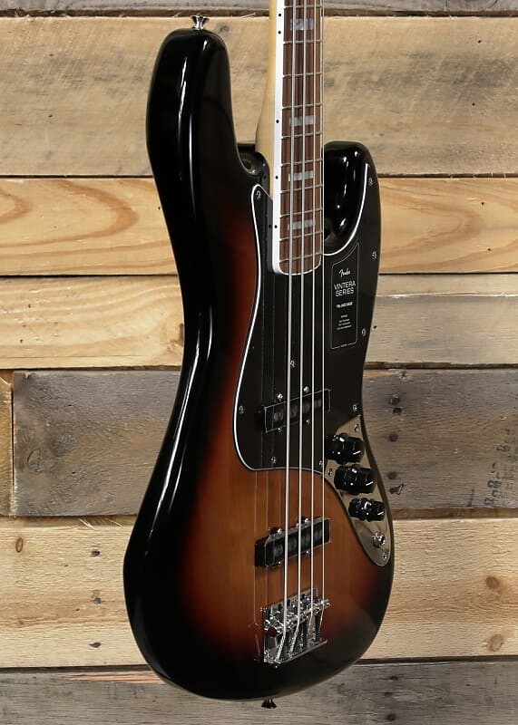 

Fender Vintera '70s Jazz Bass 3-Color Sunburst с чехлом