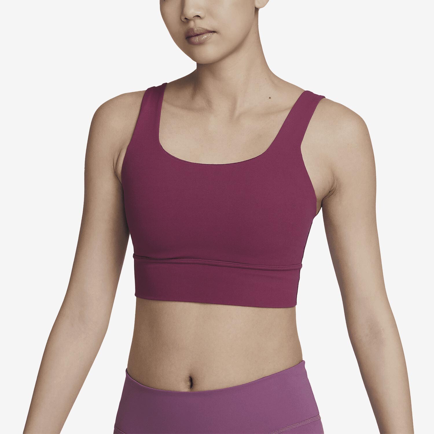 

Топ Nike AS W NK Alate Ellipse LL, бургунди, Серый
