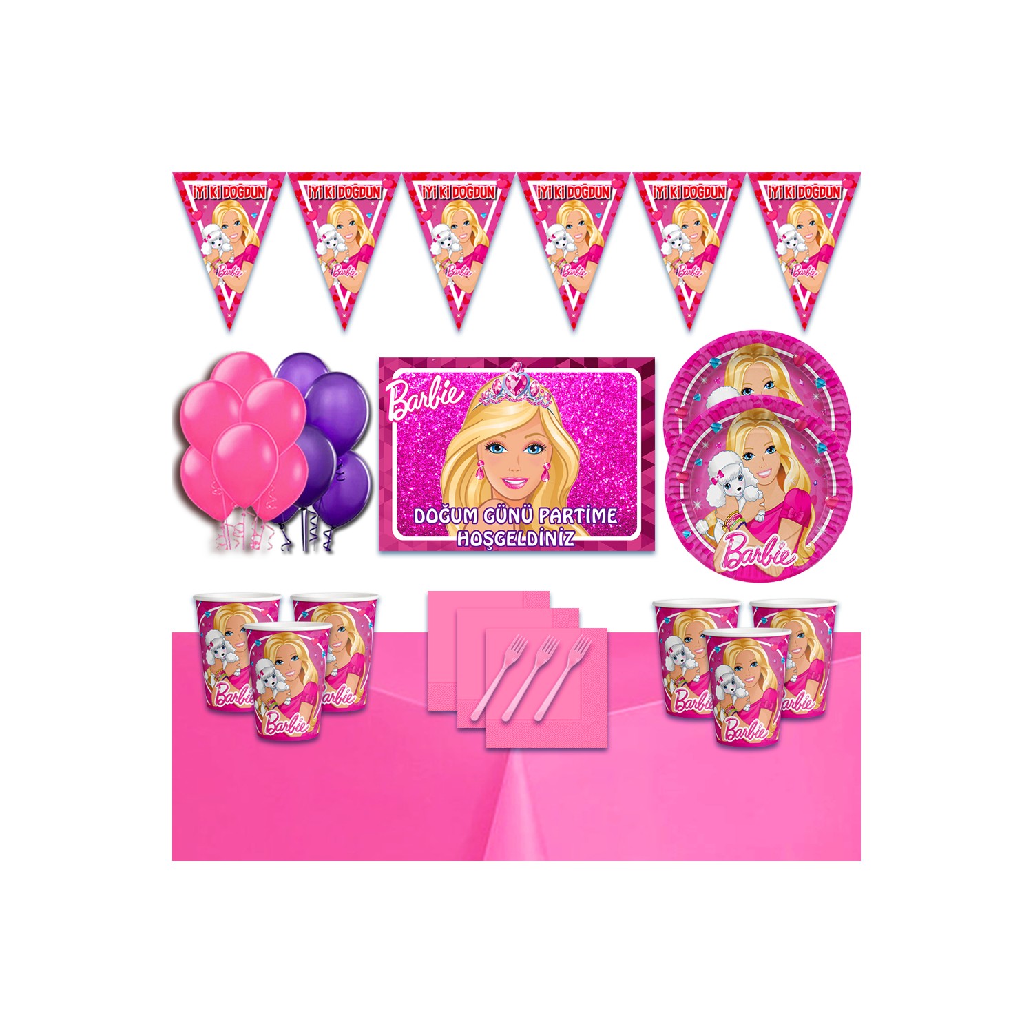 Набор декора Barbie для вечеринки bjd30 cm doll princess dress up 23 joints 3d real eye 6 min bjd doll girl toy birthday present