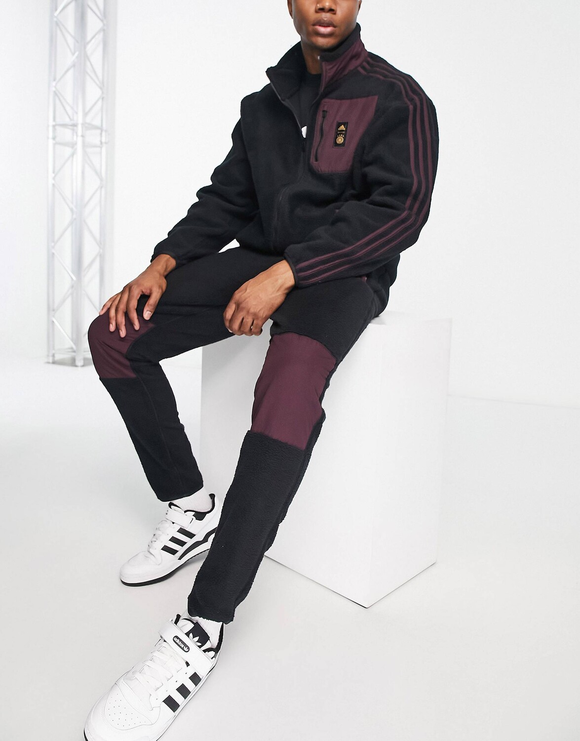 

Черная флисовая куртка adidas Football Germany World Cup 2022 Lifestyler