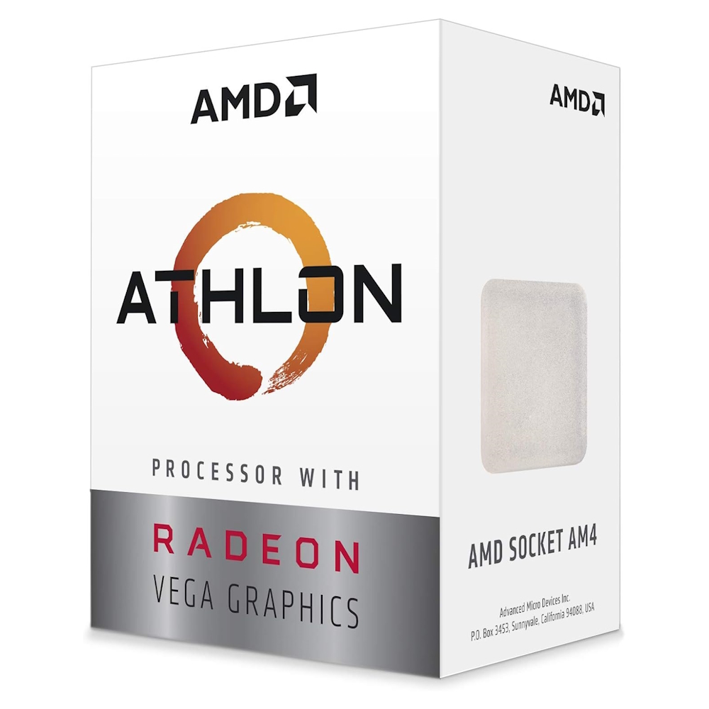 Процессор AMD Athlon 3000G BOX, AM4 процессор amd athlon 3000g box