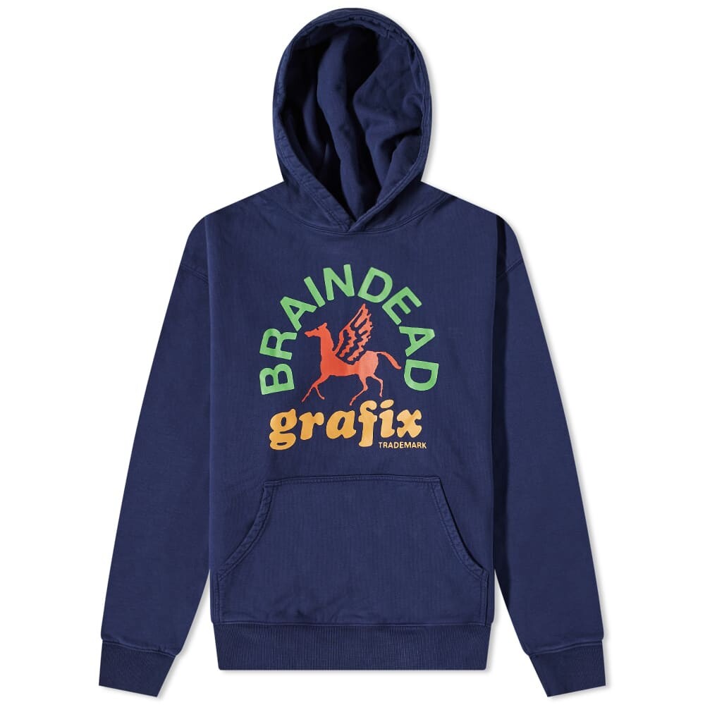 

Толстовка Brain Dead Grafix Hoody, Синий