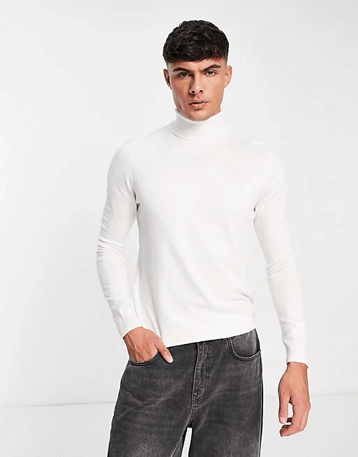 

Водолазка Pull&Bear ASOS, белый