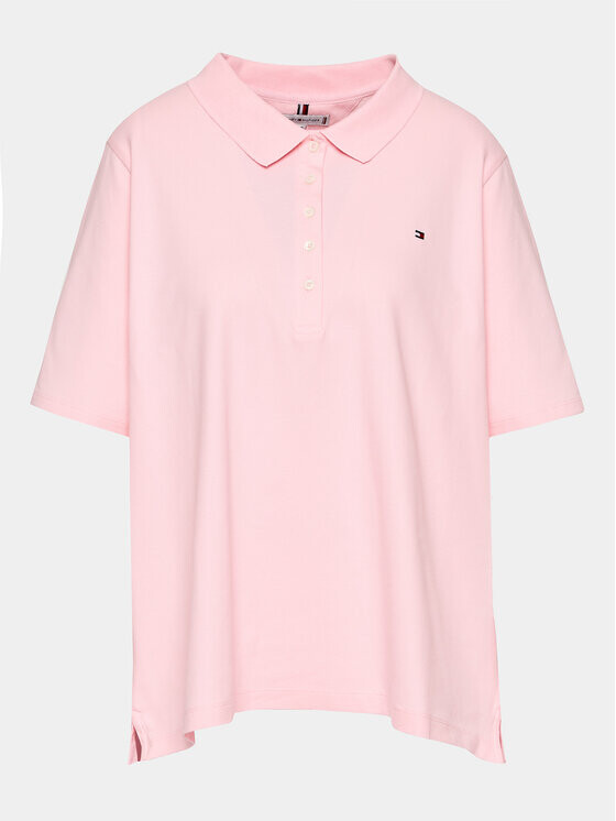 

Рубашка поло стандартного кроя Tommy Hilfiger Curve, розовый