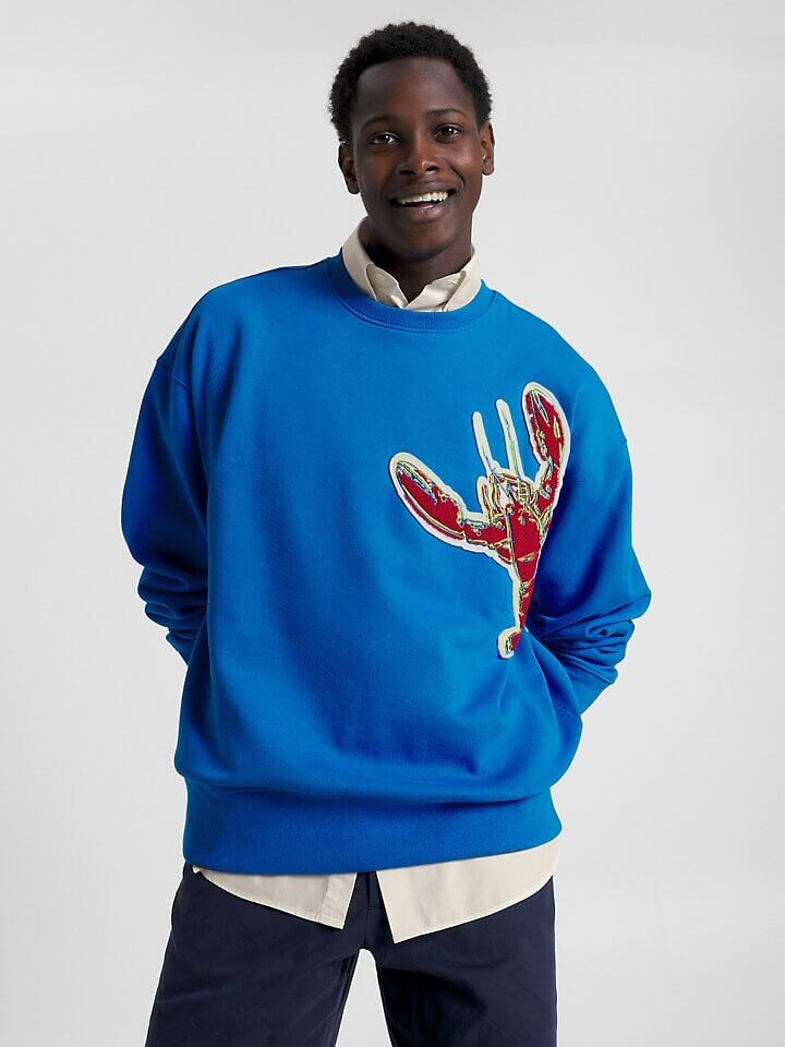

Толстовка Tommy Hilfiger X Andy Warhol Lobster, синий/красный