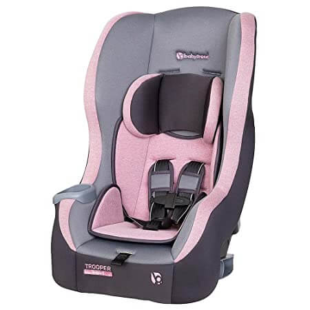 детское автокресло diono radian 3r 3 in 1 convertible черный Детское автокресло Baby Trend Trooper 3-In-1 Convertible, серый/розовый