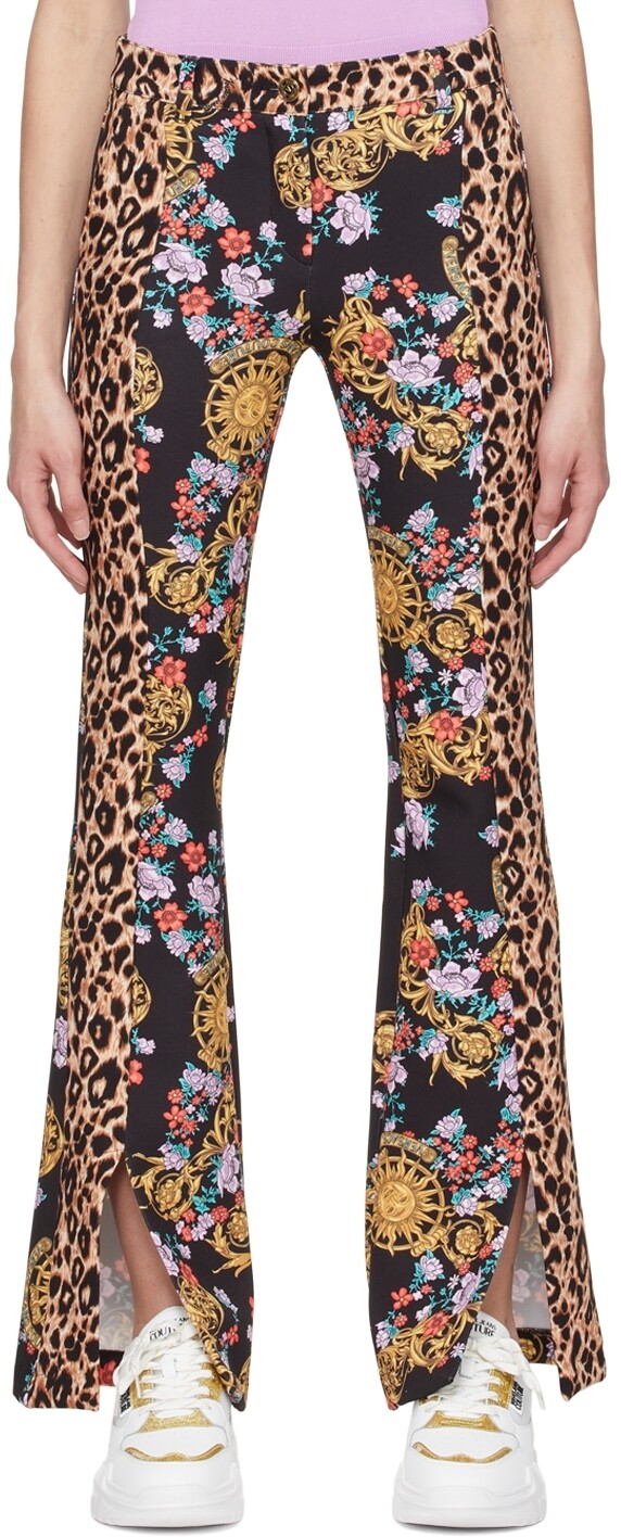 

Черные брюки из полиэстера Versace Jeans Couture, Черный