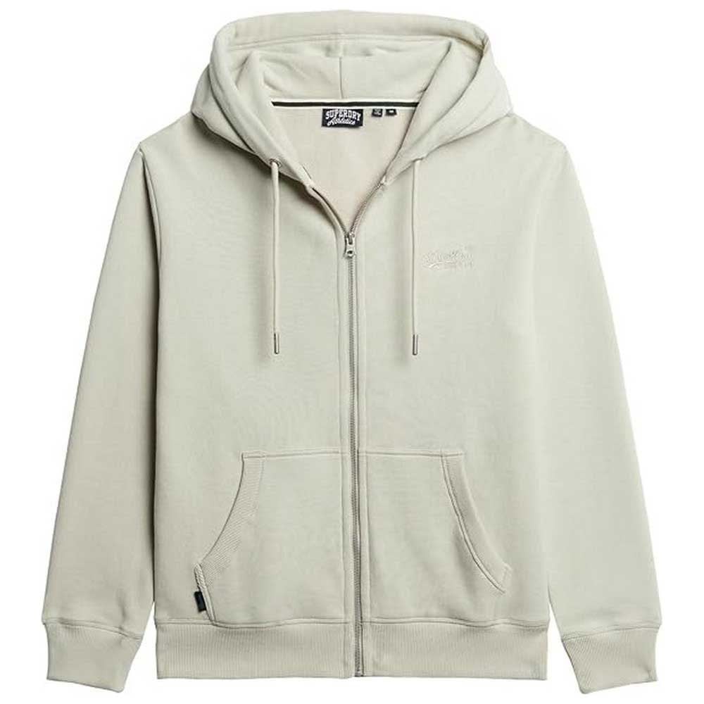 

Толстовка Superdry Essential Logo Full Zip, бежевый