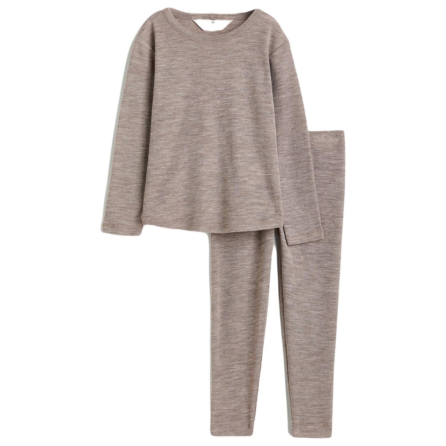 

Комплект H&M Wool Set Melange, 2 предмета, светло-коричневый