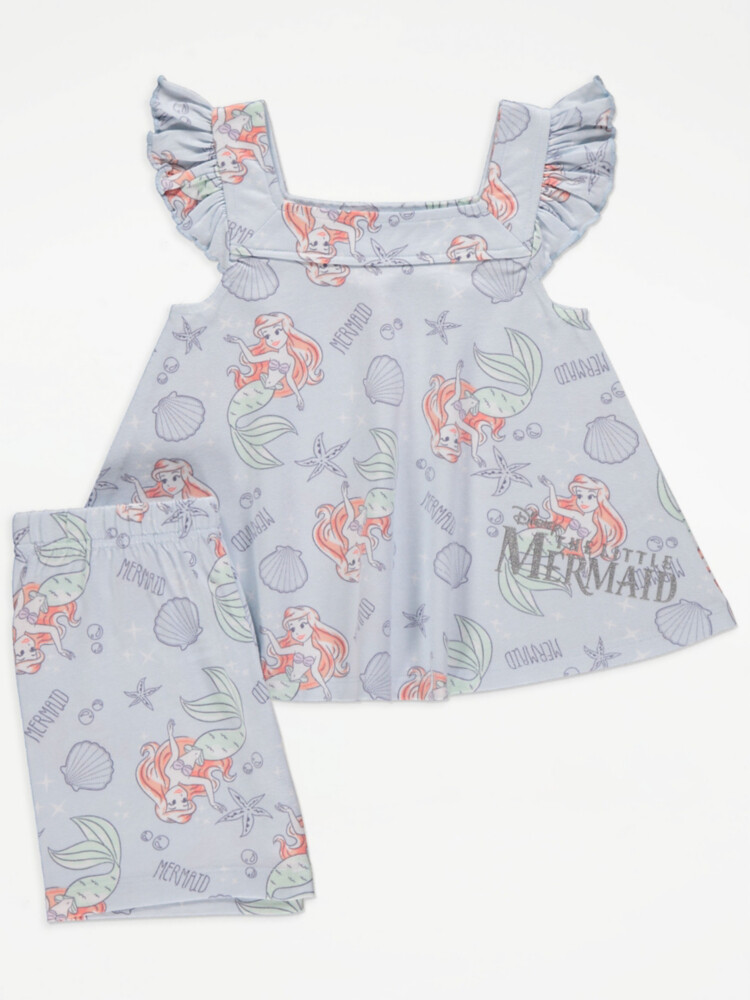 

Топ и шорты с оборками Disney The Little Mermaid George.