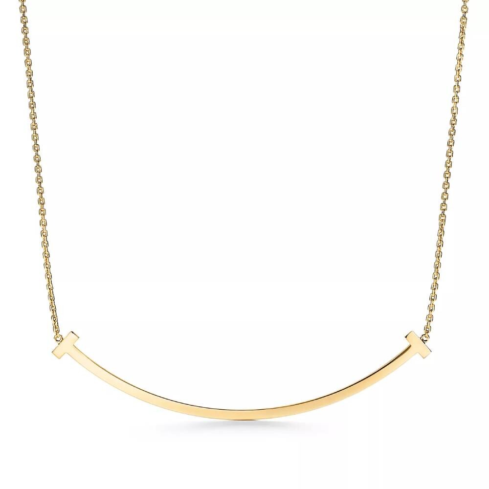 

Кулон с цепочкой Tiffany & Co. Extra Large Smile, желтое золото