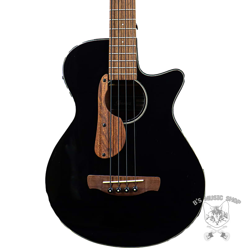 Акустическая бас-гитара Ibanez AEGB24E - черная AEGB24E Acoustic Bass - Black