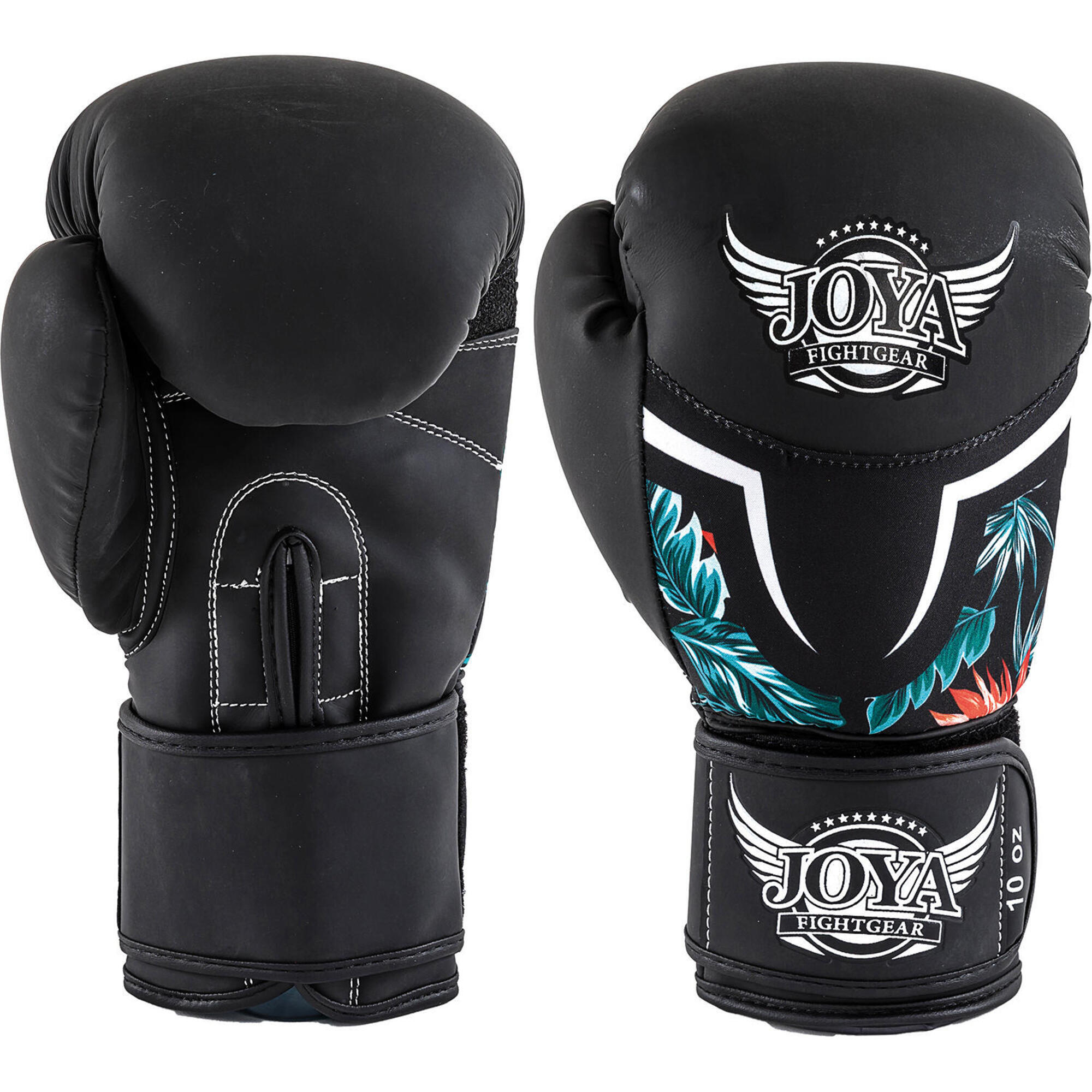 Женские боксерские перчатки Joya Tropical 10 oz, черный перчатки боксерские boybo basic к з 8 oz цв синий