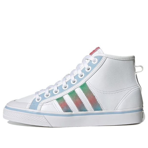 Кроссовки Adidas originals Nizza Hi Shoes White/Blue/Green, Белый