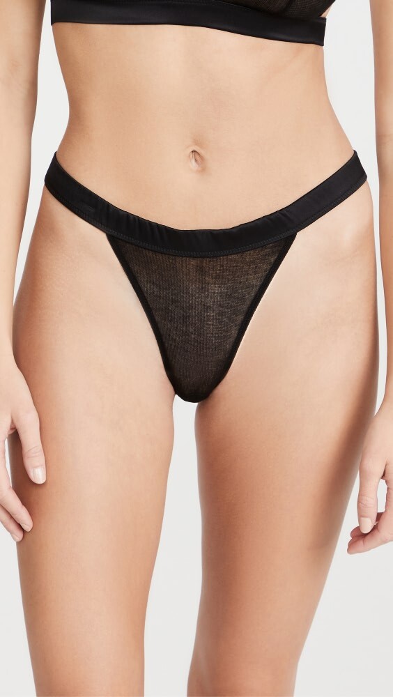 

Стринги Kiki De Montparnasse Ribbed Intime, черный