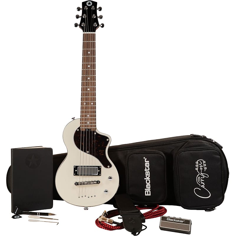 Электрогитара Blackstar Carry-On Travel Guitar Standard Pack - White гитарный комплект blackstar carry on white