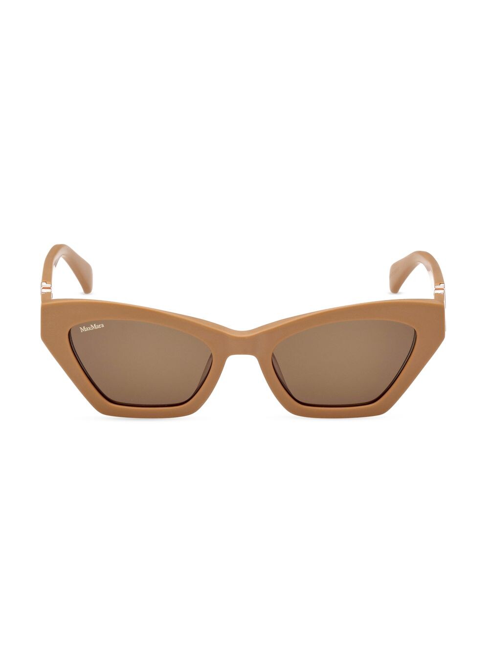 

Солнцезащитные очки "кошачий глаз" Emme 52MM Max Mara, кэмел