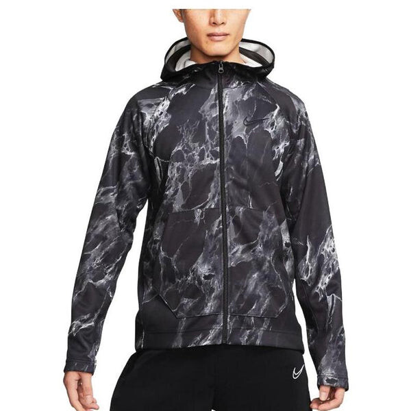 

Толстовка Nike Spotlight Marbled Fullzip Hoodie 'Black', черный